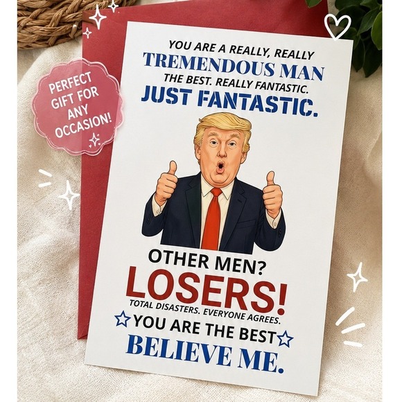 HeartInk Other - Funny Trump Father's Day Card Gift for Dad Husband Grandpa Greeting Card NEW
